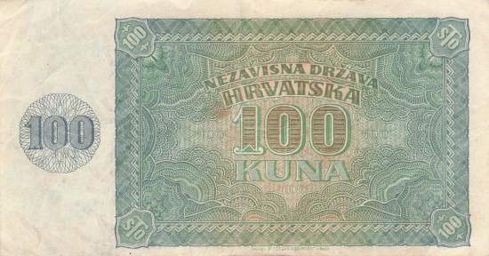 Kroatien p2 100 Kuna 1941